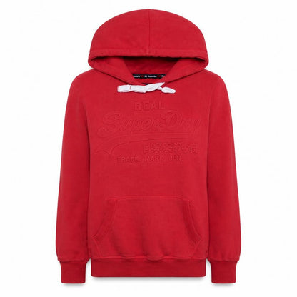 Womens UK Size M Superdry Red Pullover Hoodie