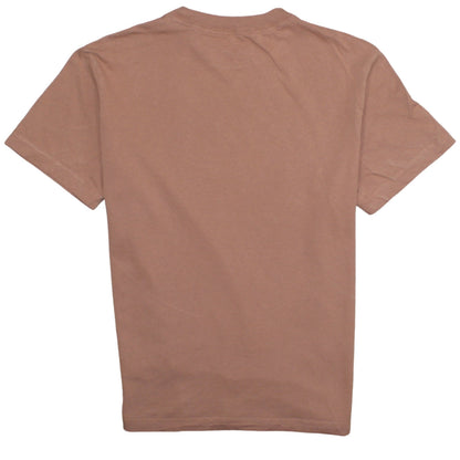 Nike Men's Brown Air Logo Loose Fit Cotton T-Shirt Size S