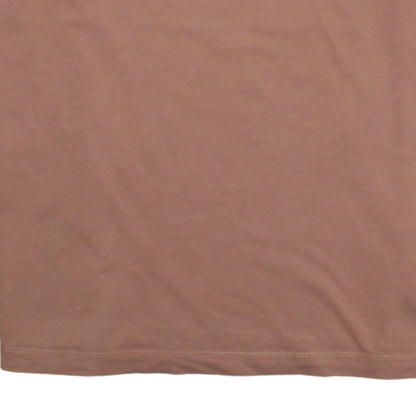 Nike Men's Brown Air Logo Loose Fit Cotton T-Shirt Size S