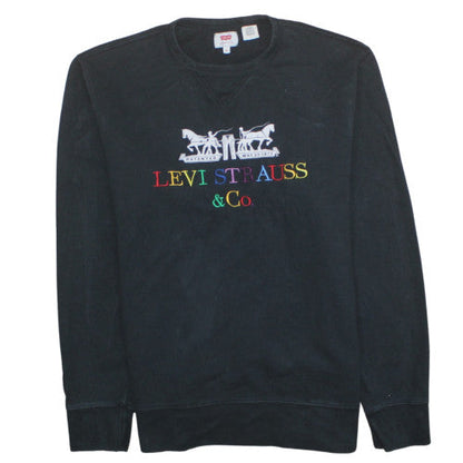 Mens UK Size M Levi Strauss & Co. Black Pullover Sweatshirt