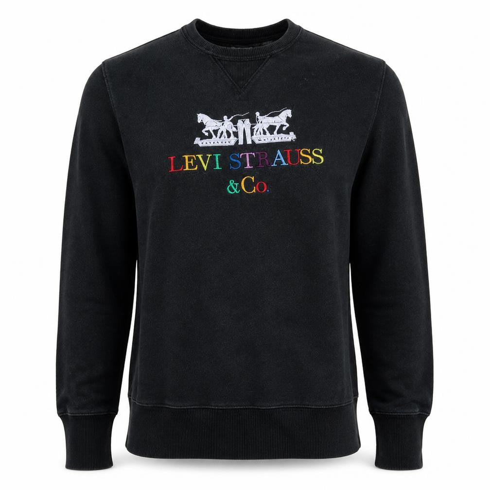 Mens UK Size M Levi Strauss & Co. Black Pullover Sweatshirt