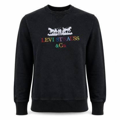 Mens UK Size M Levi Strauss & Co. Black Pullover Sweatshirt