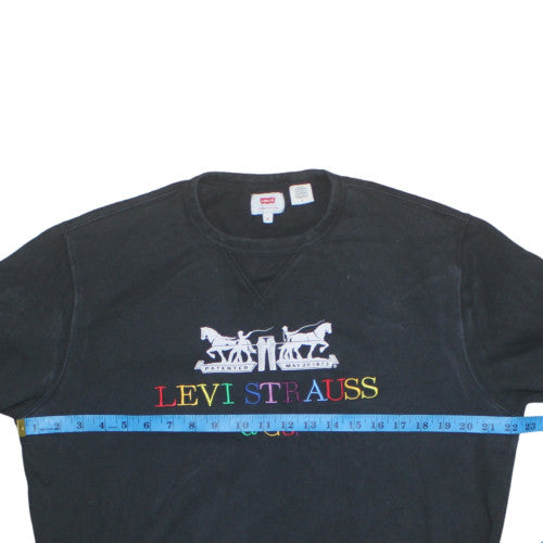 Mens UK Size M Levi Strauss & Co. Black Pullover Sweatshirt