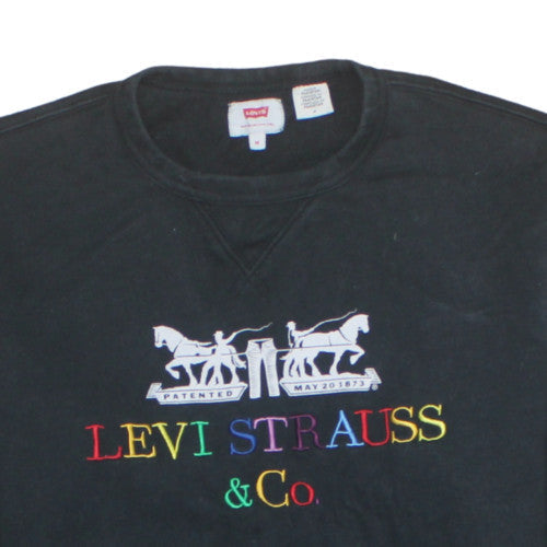Mens UK Size M Levi Strauss & Co. Black Pullover Sweatshirt
