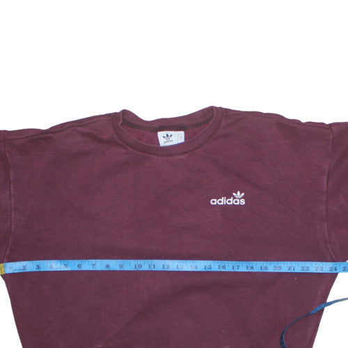 Womens UK Size 10 Adidas Red Pullover Sweatshirt