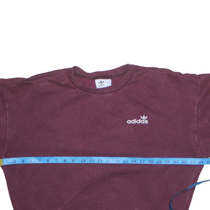 Womens UK Size 10 Adidas Red Pullover Sweatshirt