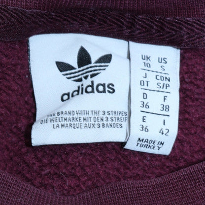 Womens UK Size 10 Adidas Red Pullover Sweatshirt