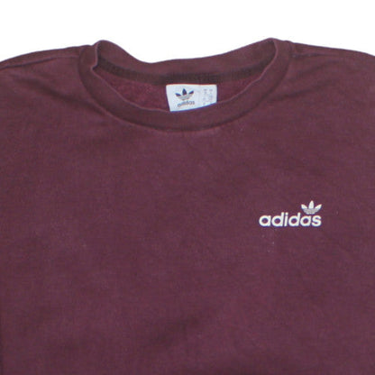 Womens UK Size 10 Adidas Red Pullover Sweatshirt