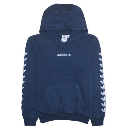 Mens UK Size M Adidas Blue Pullover Hoodie