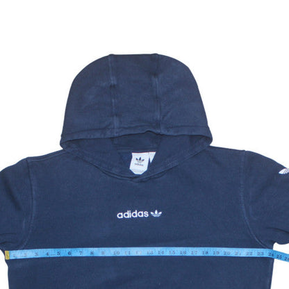 Mens UK Size M Adidas Blue Pullover Hoodie