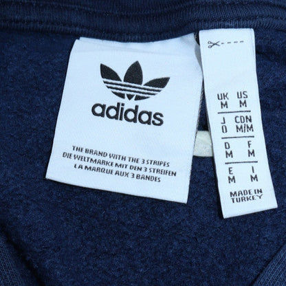 Mens UK Size M Adidas Blue Pullover Hoodie