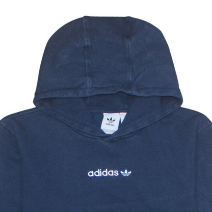Mens UK Size M Adidas Blue Pullover Hoodie