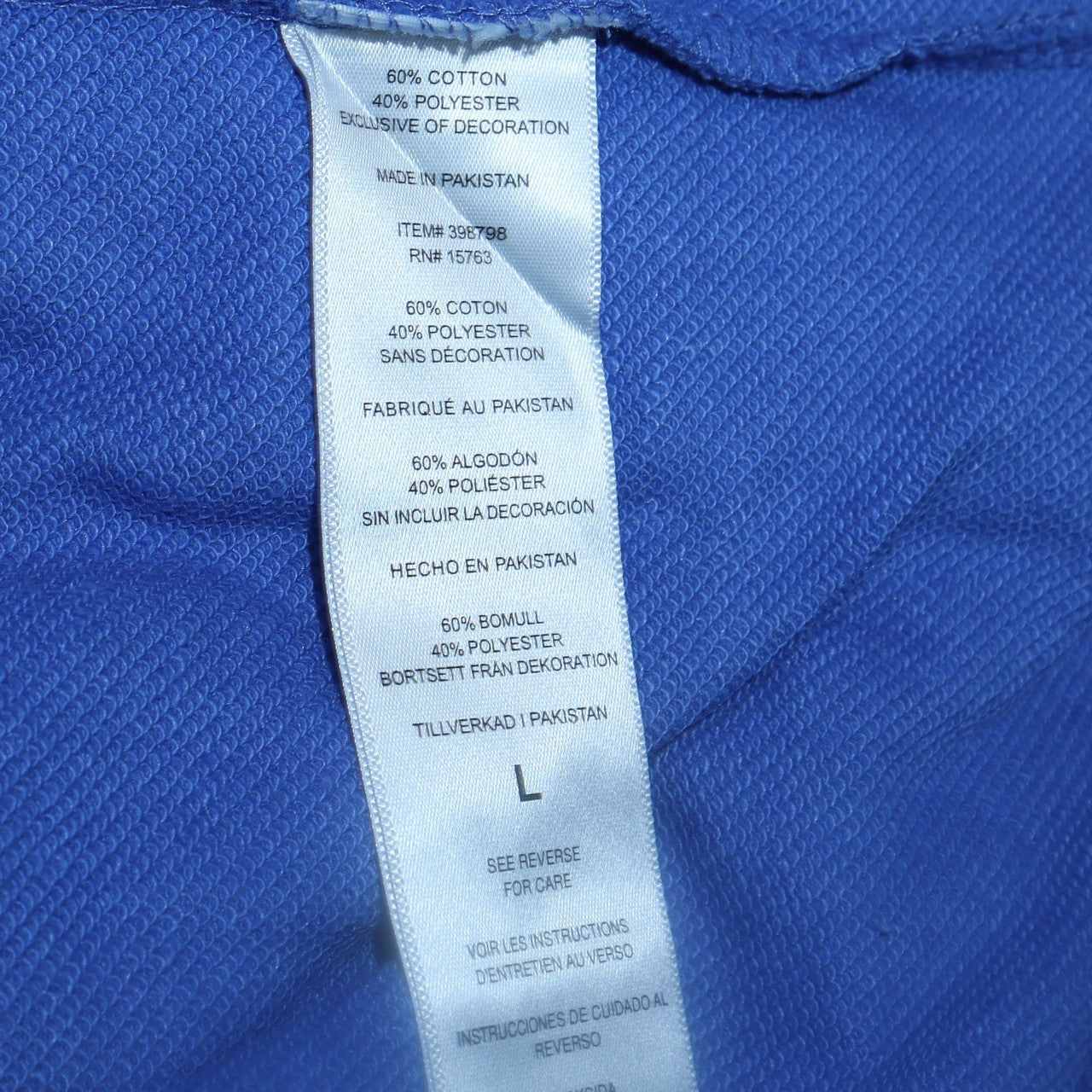 Womens UK Size L Champion Blue Pullover Sweatshirt