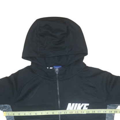 Nike Boys Black Full Zip Hoodie XL 13-15 Years Hooded Sweatshirt