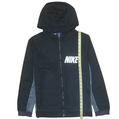 Nike Boys Black Full Zip Hoodie XL 13-15 Years Hooded Sweatshirt