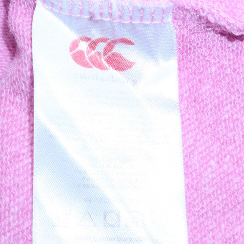Womens UK Size 14 Canterbury Pink Pullover Hoodie