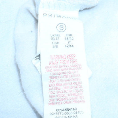 Womens UK Size 10/12 Primark White Pullover Sweatshirt