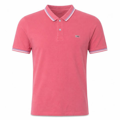 Napapijri Mens Pink Short Sleeve Slim Fit Polo Shirt Size L