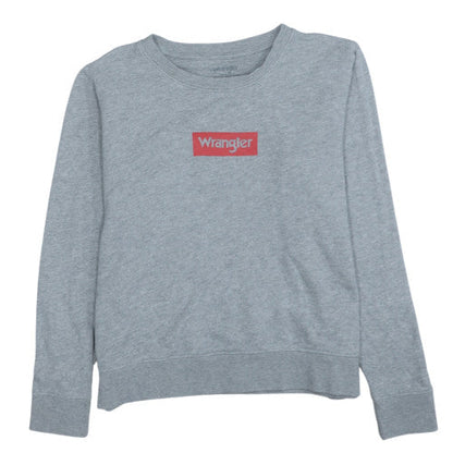 Mens UK Size M Wrangler Grey Pullover Sweatshirt