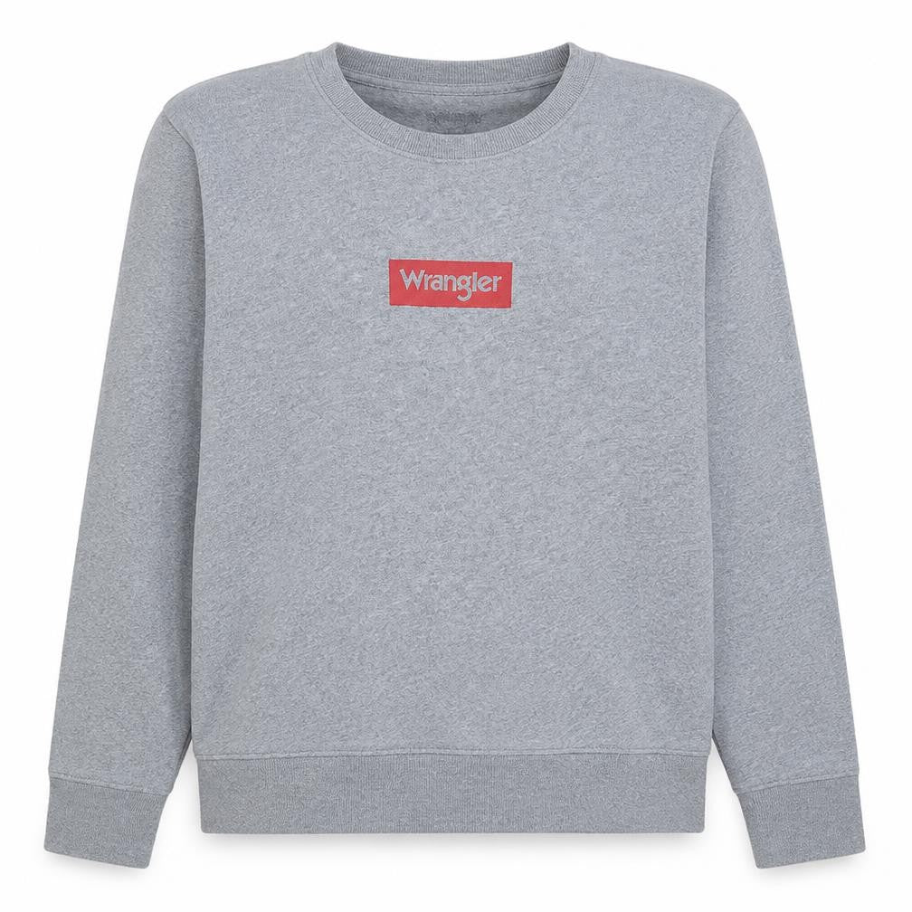 Mens UK Size M Wrangler Grey Pullover Sweatshirt
