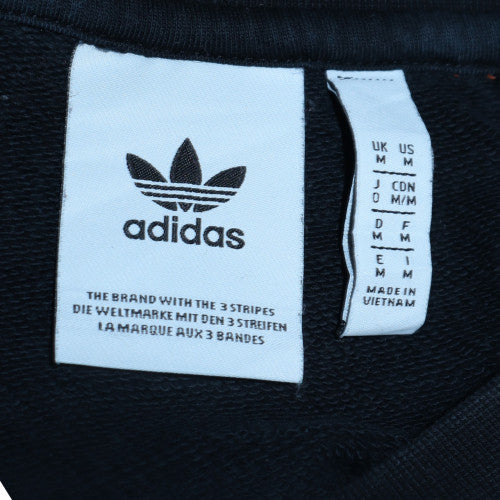 Mens UK Size M adidas Black Pullover Sweatshirt