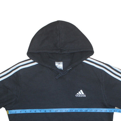 Mens UK Size M Adidas Black Pullover Hoodie