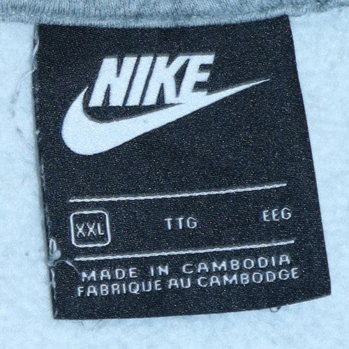 Womens UK Size 2XL Nike Grey Pullover Hoodie
