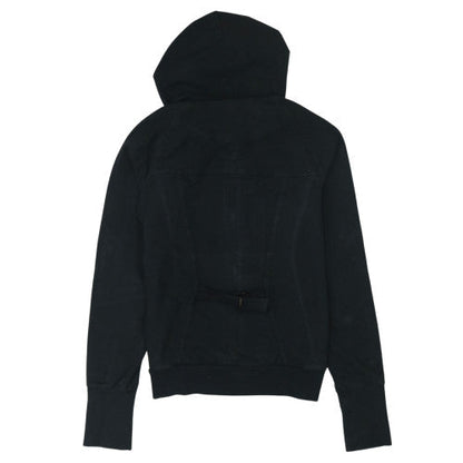 Puma Men's Black Hooded Bomber Jacket Size M Cotton Blend