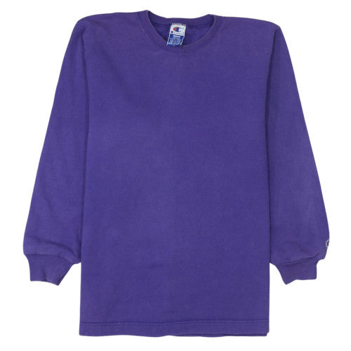 Mens UK Size M Champion Purple Pullover Sweatshirt