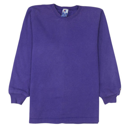 Mens UK Size M Champion Purple Pullover Sweatshirt