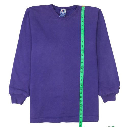 Mens UK Size M Champion Purple Pullover Sweatshirt