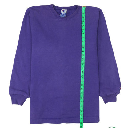 Mens UK Size M Champion Purple Pullover Sweatshirt