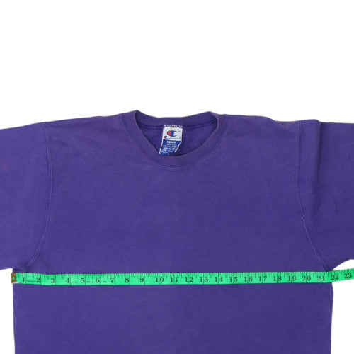 Mens UK Size M Champion Purple Pullover Sweatshirt