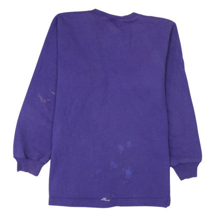 Mens UK Size M Champion Purple Pullover Sweatshirt