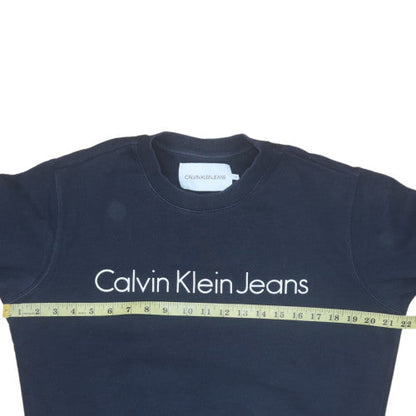 Mens UK Size M Calvin Klein Jeans Blue Pullover Sweatshirt