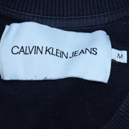 Mens UK Size M Calvin Klein Jeans Blue Pullover Sweatshirt