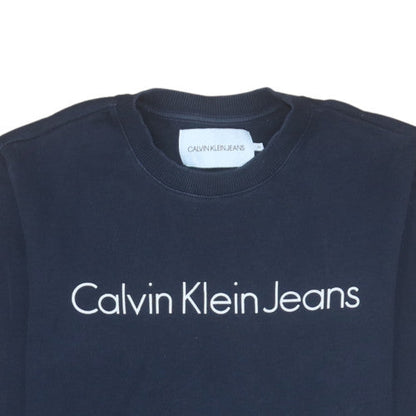 Mens UK Size M Calvin Klein Jeans Blue Pullover Sweatshirt