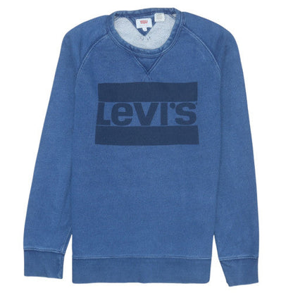 Mens UK Size S Levi's Blue Pullover Sweatshirt
