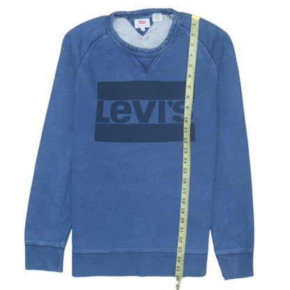 Mens UK Size S Levi's Blue Pullover Sweatshirt