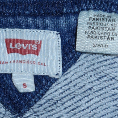 Mens UK Size S Levi's Blue Pullover Sweatshirt