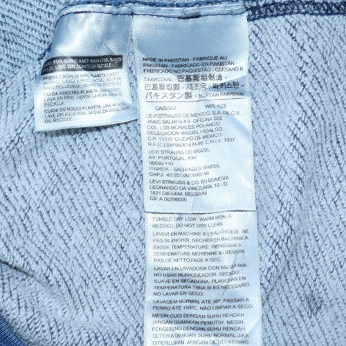 Mens UK Size S Levi's Blue Pullover Sweatshirt