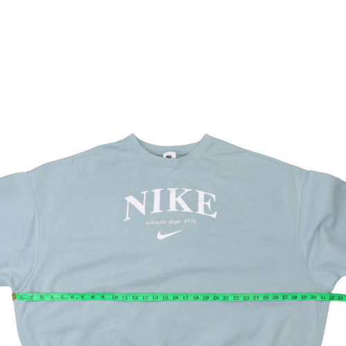 Mens UK Size M Nike Blue Pullover Sweatshirt