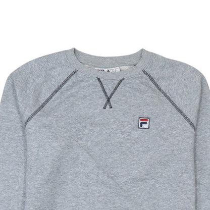 Mens UK Size M Fila Grey Pullover Sweatshirt
