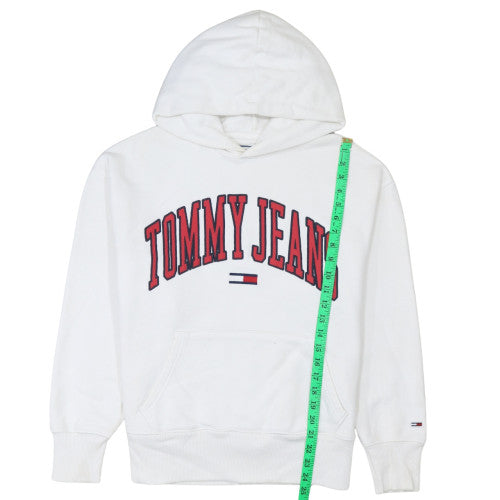 Mens UK Size S Tommy Jeans White Pullover Hoodie