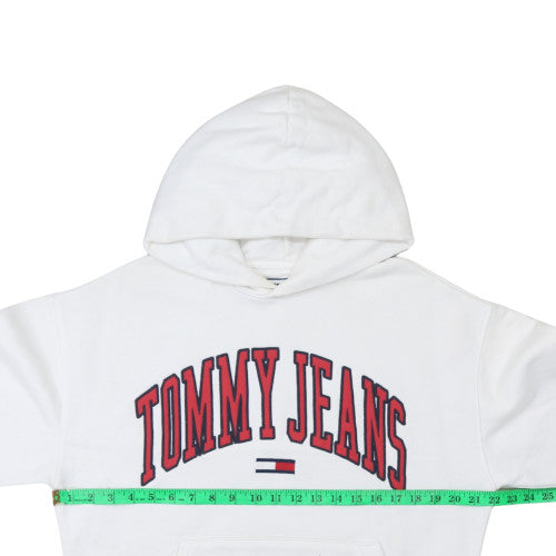Mens UK Size S Tommy Jeans White Pullover Hoodie