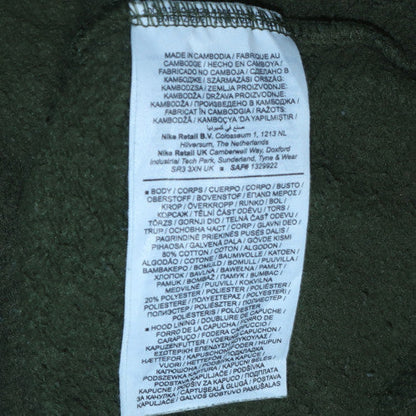 Mens UK Size S Nike Green Pullover Hoodie