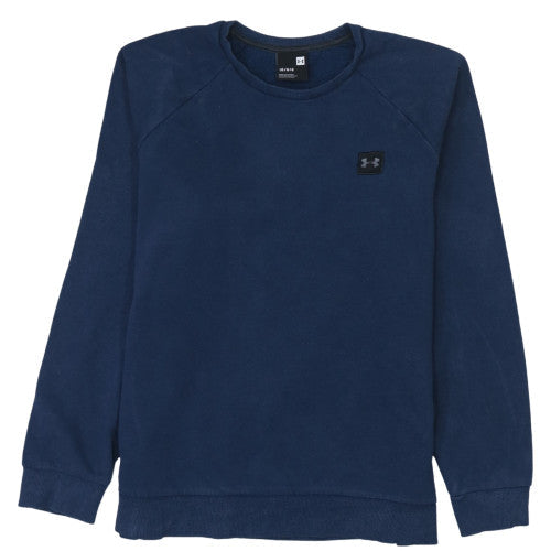 Mens UK Size L Under Armour Blue Pullover Sweatshirt