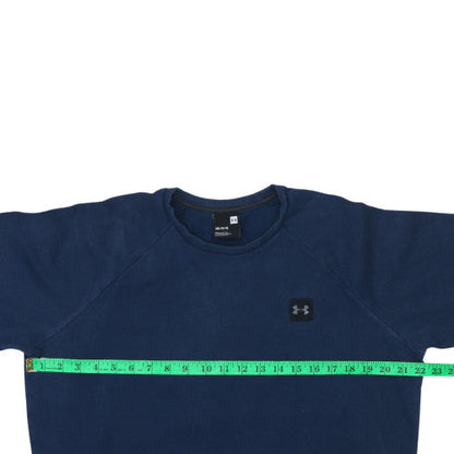 Mens UK Size L Under Armour Blue Pullover Sweatshirt