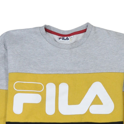 Mens UK Size M FILA Grey Pullover Sweatshirt