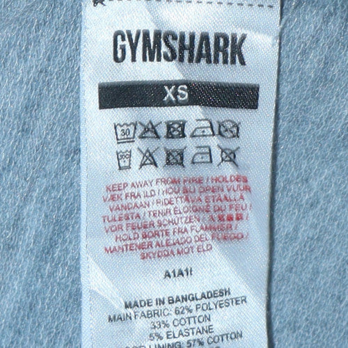 Mens UK Size XS Gymshark Grey Pullover Hoodie